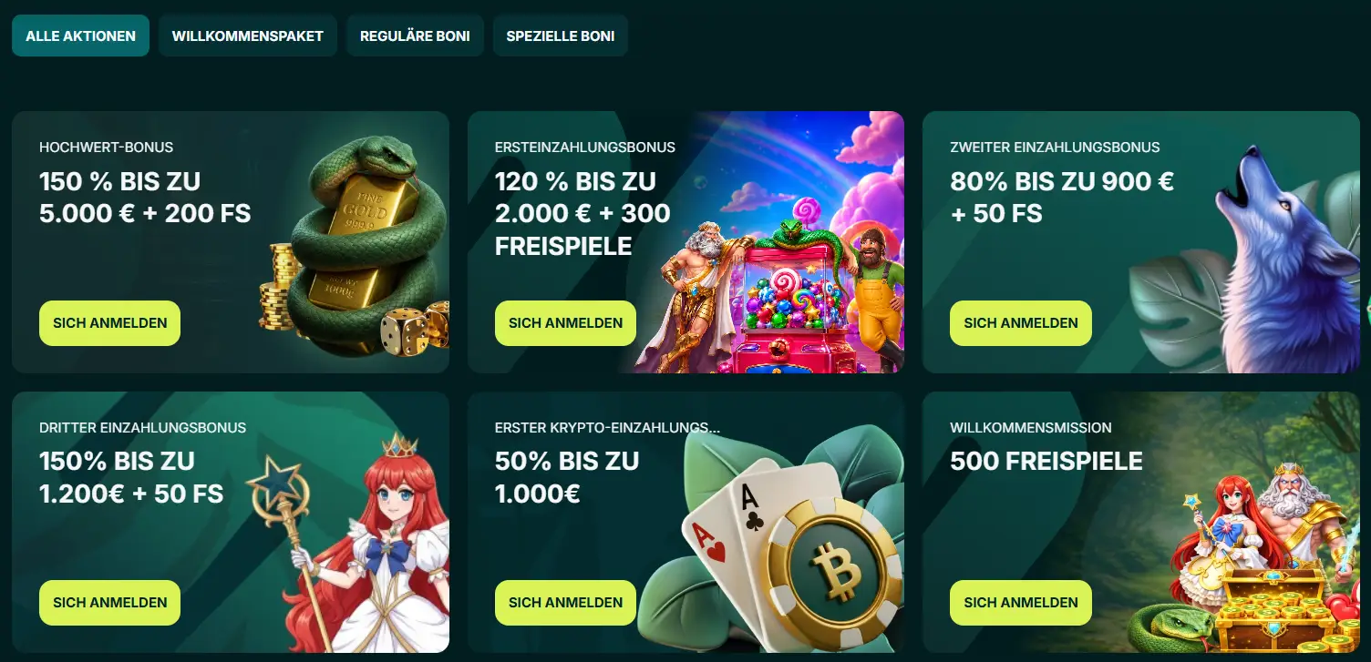 spinaconda casino aktionen