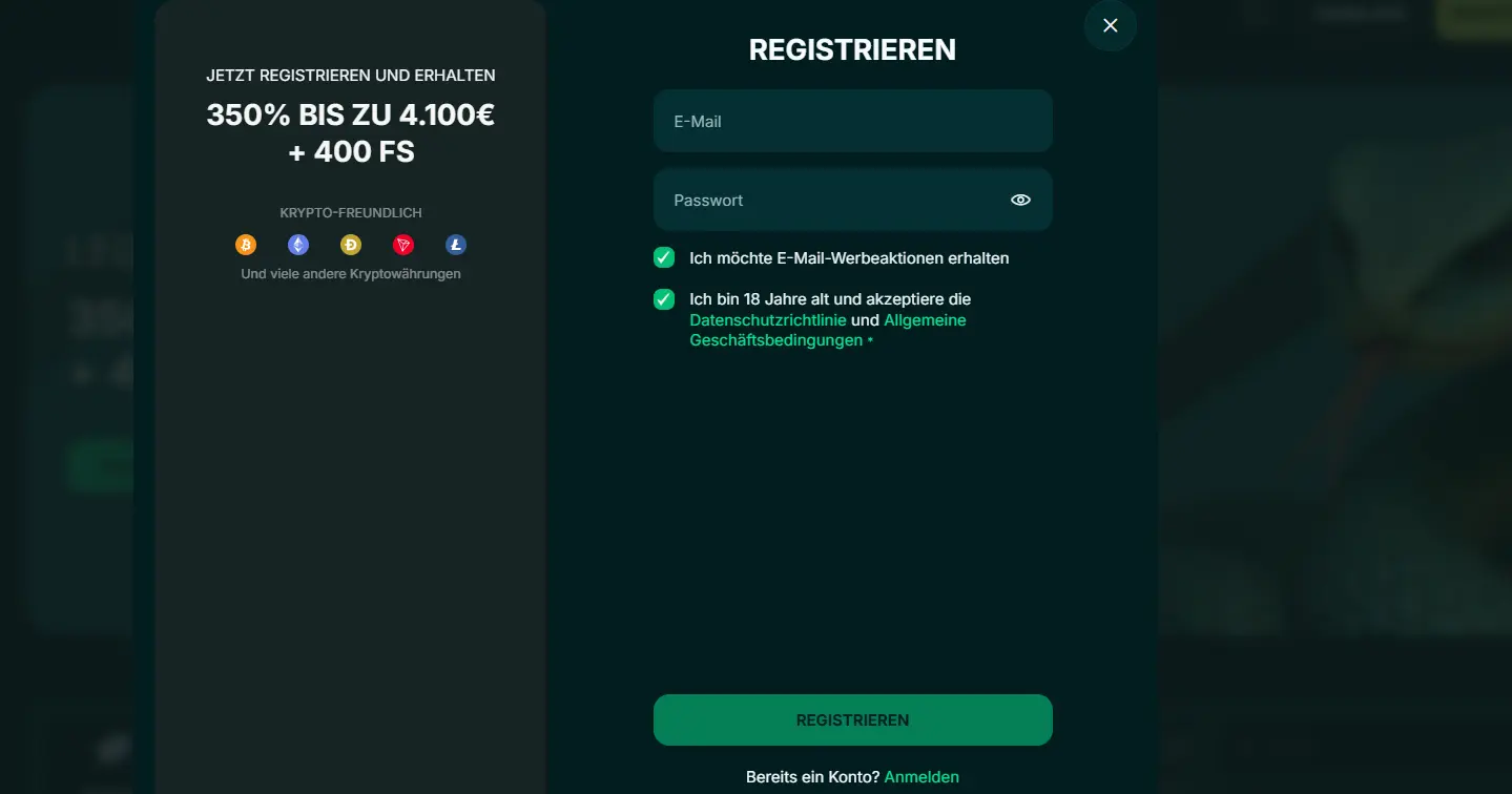 spinaconda casino registrieren