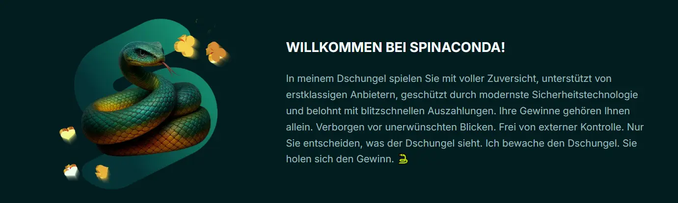 spinaconda casino willkommen